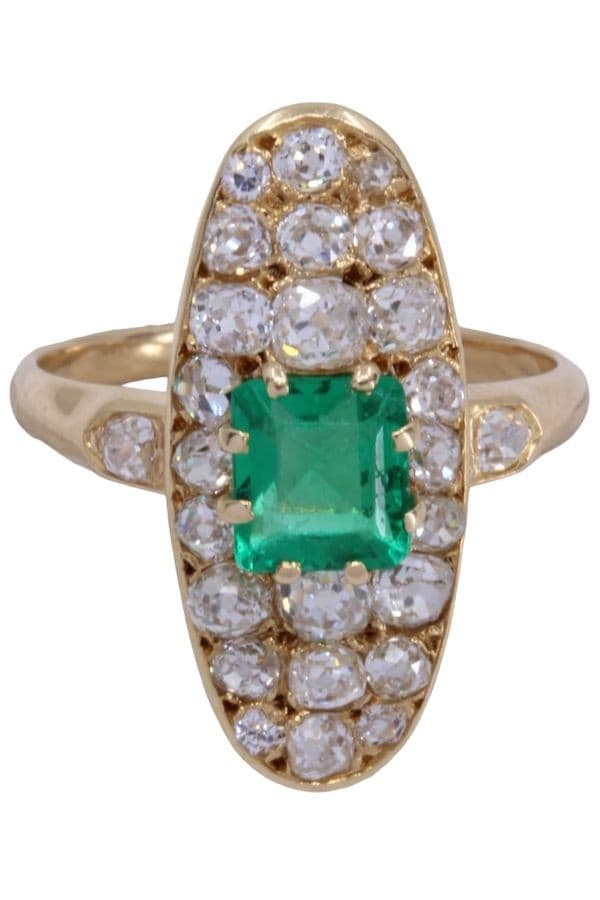 MARQUISE ÉMERAUDE ET DIAMANTS — vue 4