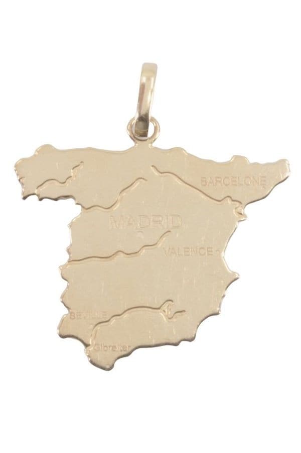 PENDENTIF CARTE DE L'ESPAGNE — vue 1