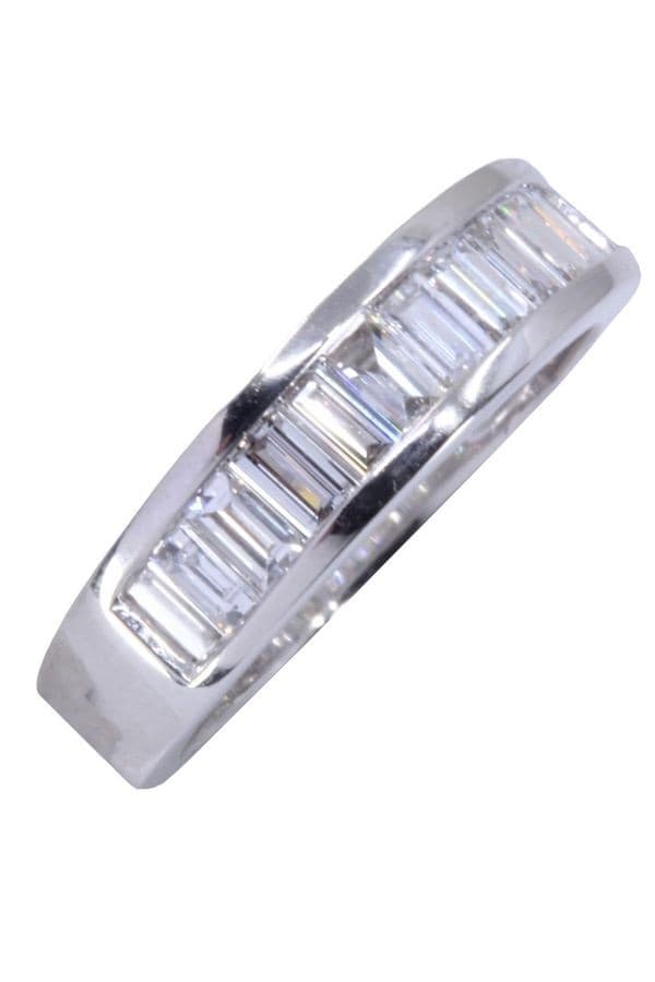 DEMI-ALLIANCE DIAMANTS BAGUETTES — vue 5