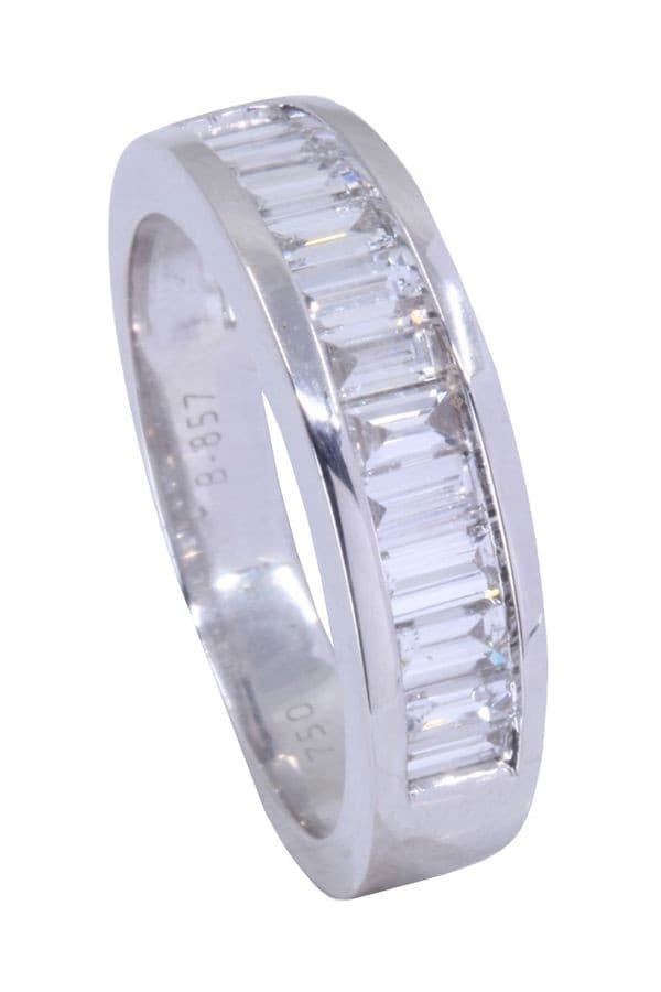 DEMI-ALLIANCE DIAMANTS BAGUETTES — vue 4