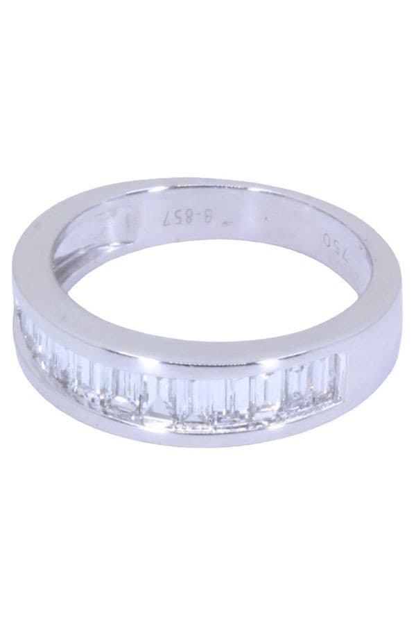DEMI-ALLIANCE DIAMANTS BAGUETTES — vue 3