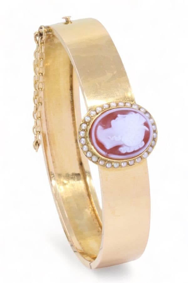 BRACELET CAMÉE ET PERLES NAPOLÉON III — vue 4