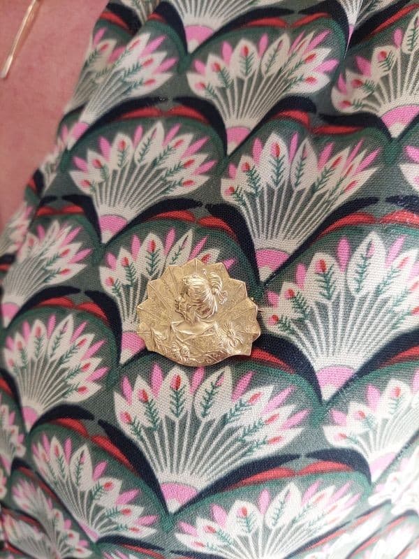 BROCHE ANCIENNE DIAMANTS — vue 2