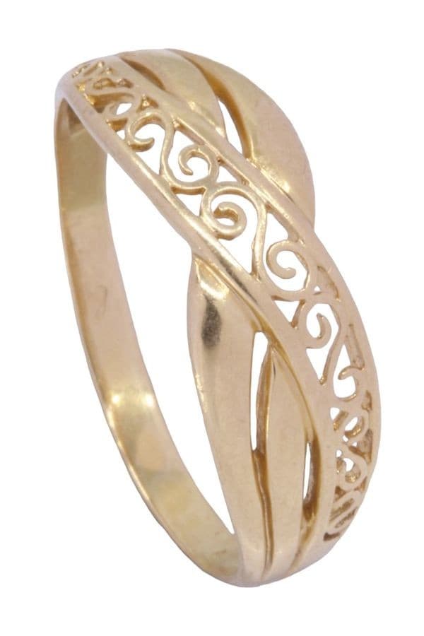 BAGUE MODERNE FILIGRANE — vue 4