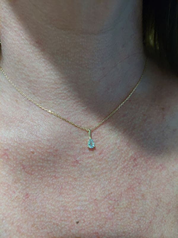PENDENTIF AIGUE-MARINE — vue 2