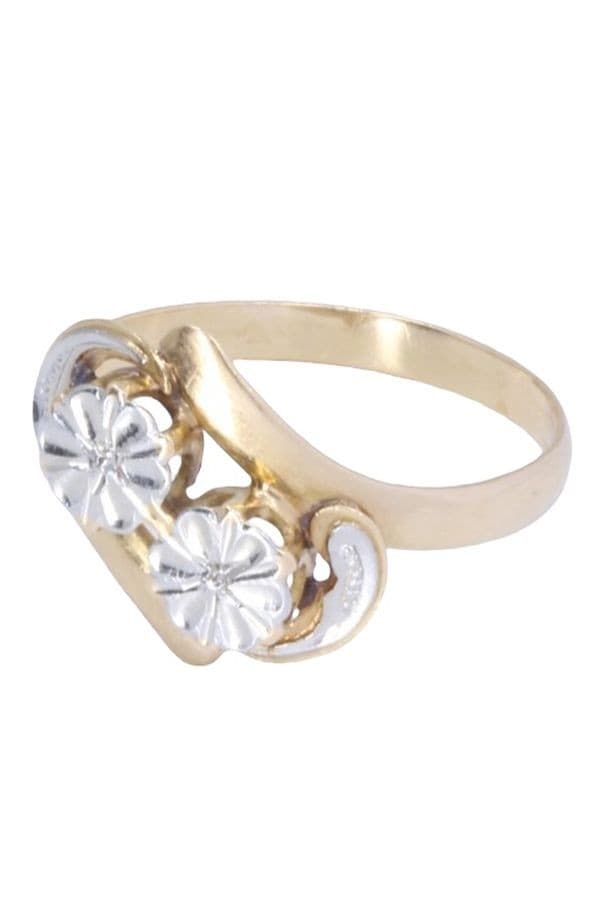 BAGUE 2 ORS ART-NOUVEAU — vue 6