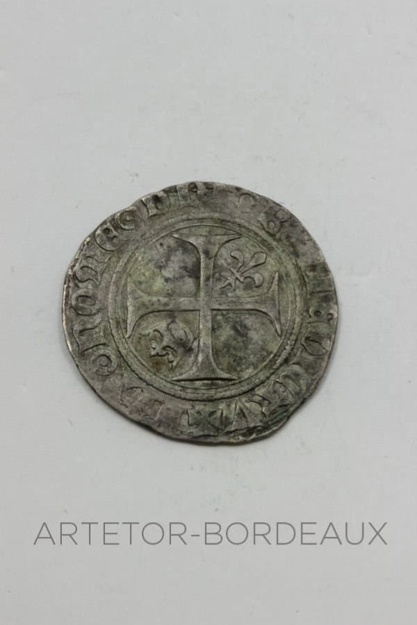 1/2 blanc dit Guénar Charles VI — vue 2
