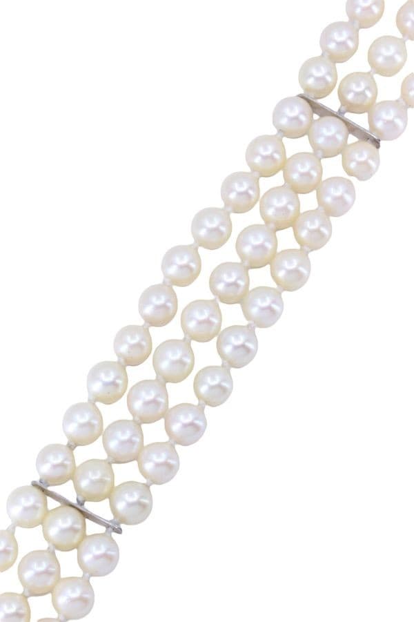 BRACELET 3 RANGS PERLES DE CULTURE — vue 3