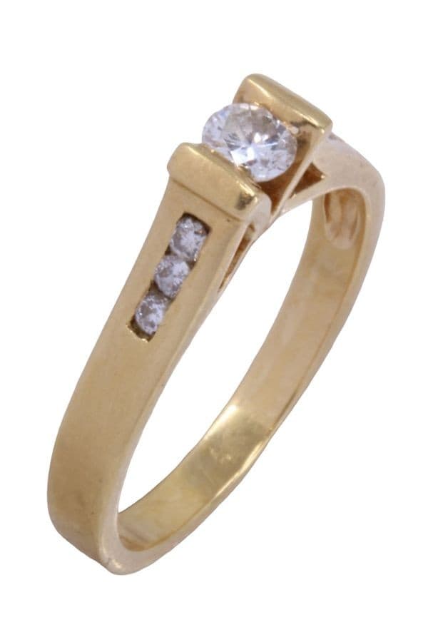 BAGUE STYLE SOLITAIRE DIAMANTS — vue 4