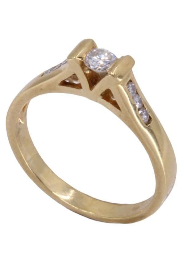 BAGUE STYLE SOLITAIRE DIAMANTS — vue 6