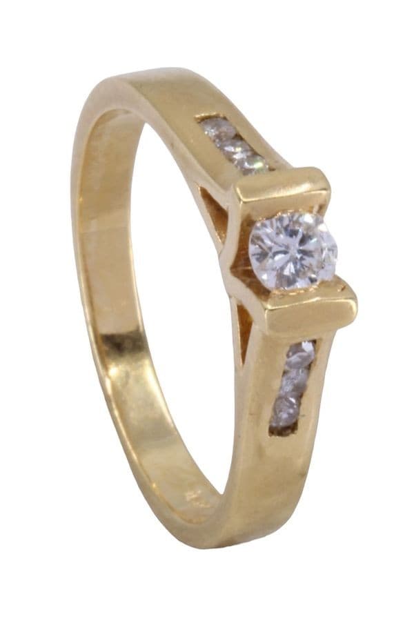 BAGUE STYLE SOLITAIRE DIAMANTS — vue 5