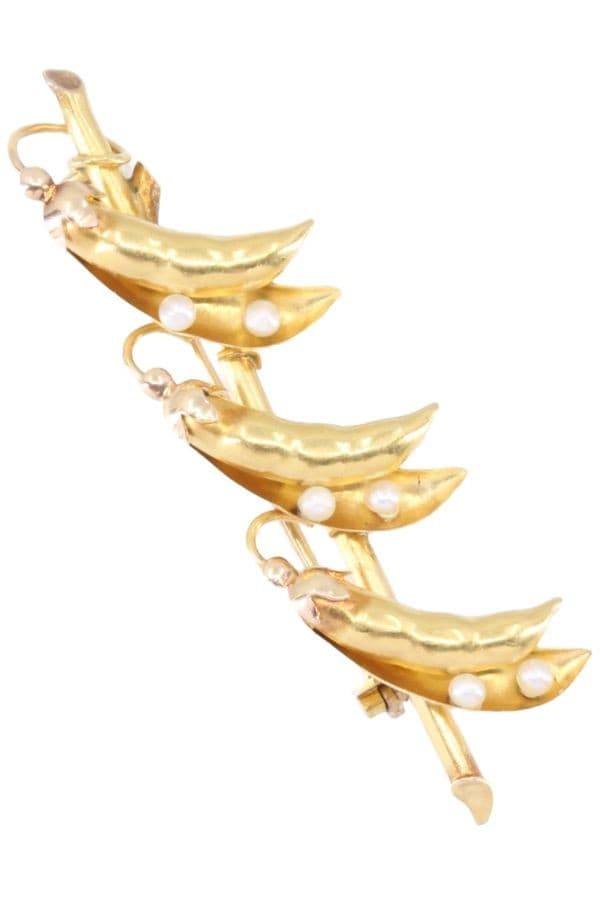 BROCHE PETITS POIS PERLES — vue 1