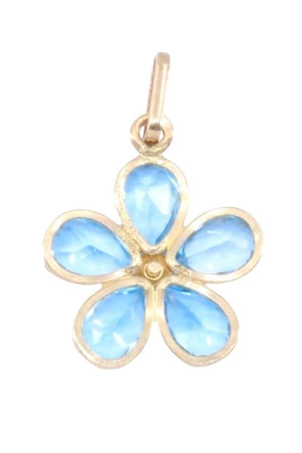 PENDENTIF FLEUR TOPAZE — vue 3