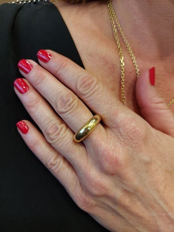 BAGUE JONC SIGNÉE CHAUMET — vue 2