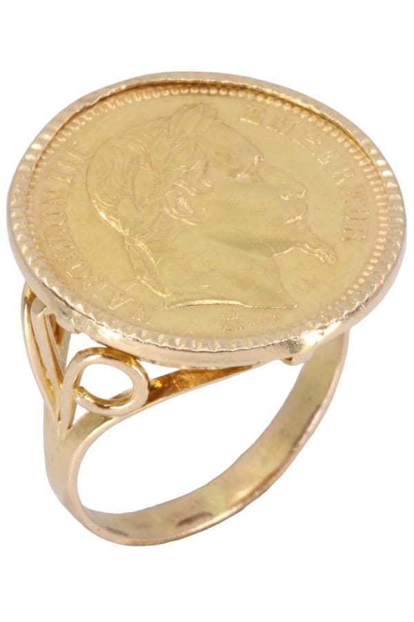 BAGUE PIÈCE 20 FRANCS NAPOLÉON III — vue 3