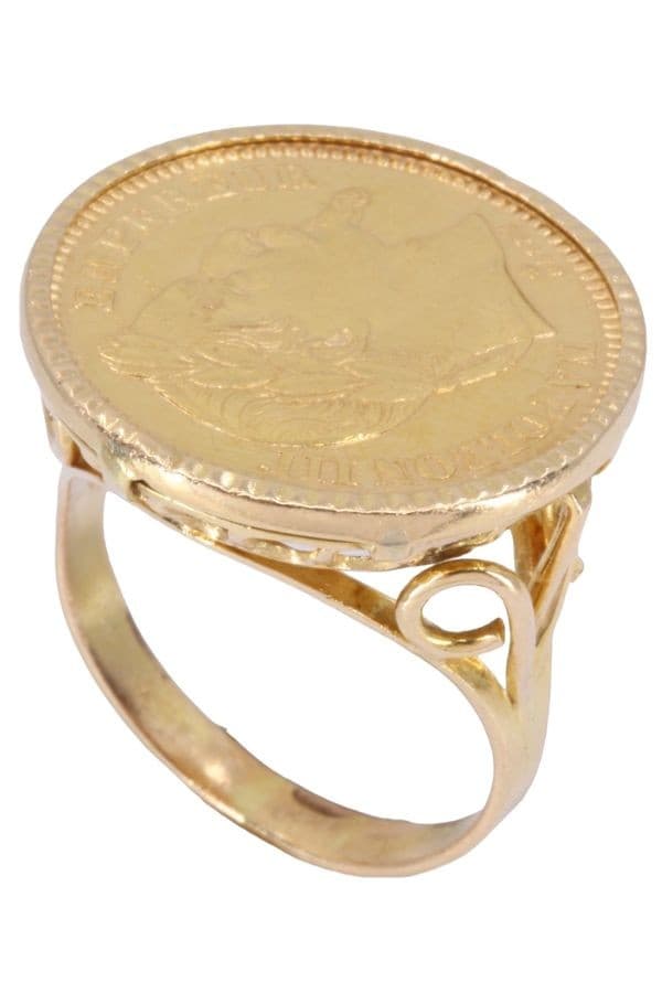BAGUE PIÈCE 20 FRANCS NAPOLÉON III — vue 4