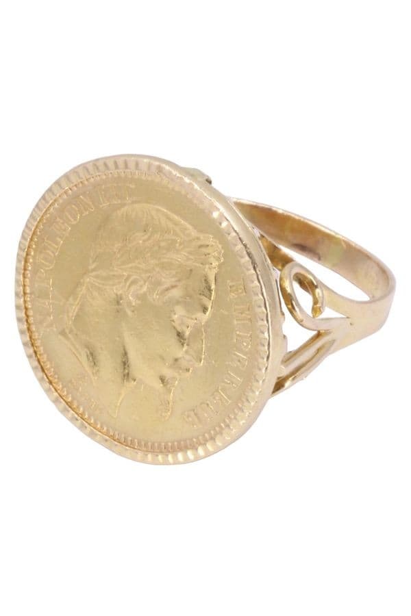 BAGUE PIÈCE 20 FRANCS NAPOLÉON III — vue 5