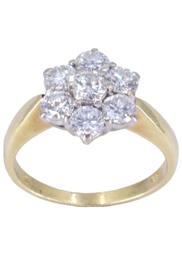 BAGUE FLEUR DIAMANTS — vue 1
