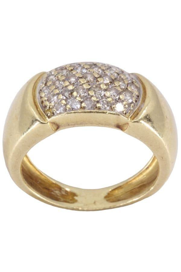 BAGUE PAVAGE DIAMANTS — vue 1
