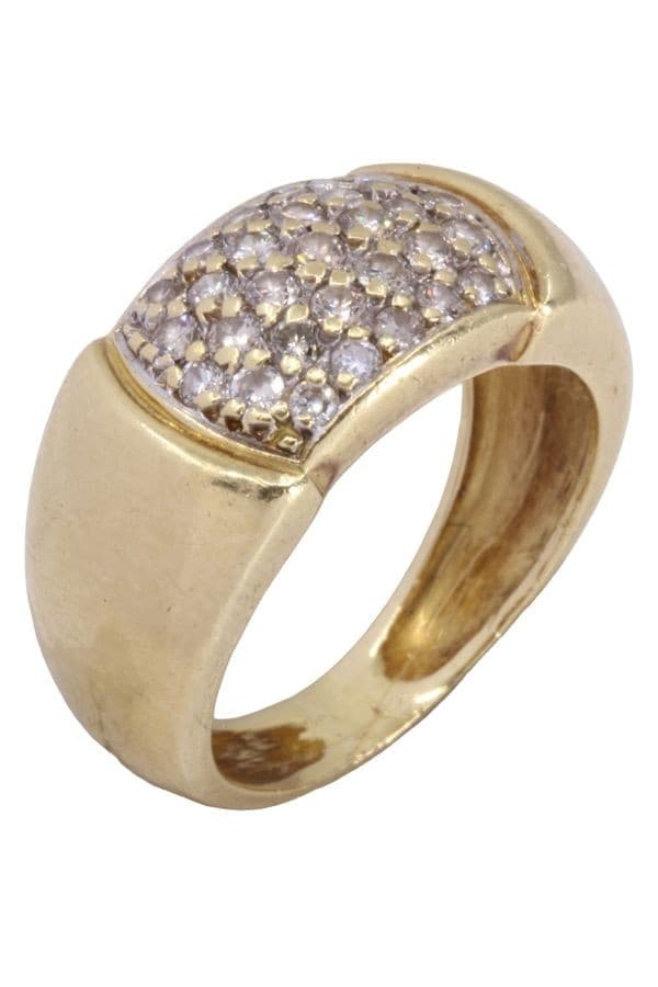 BAGUE PAVAGE DIAMANTS — vue 3