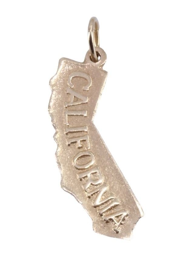 PENDENTIF CARTE DE LA CALIFORNIE — vue 1