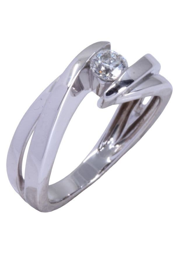 SOLITAIRE DIAMANT 0.25 CARAT — vue 3