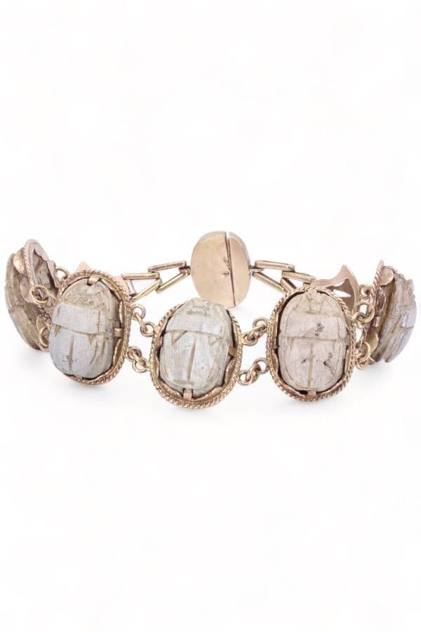 BRACELET SCARABÉES STYLE NÉO-ÉGYPTIEN — vue 1
