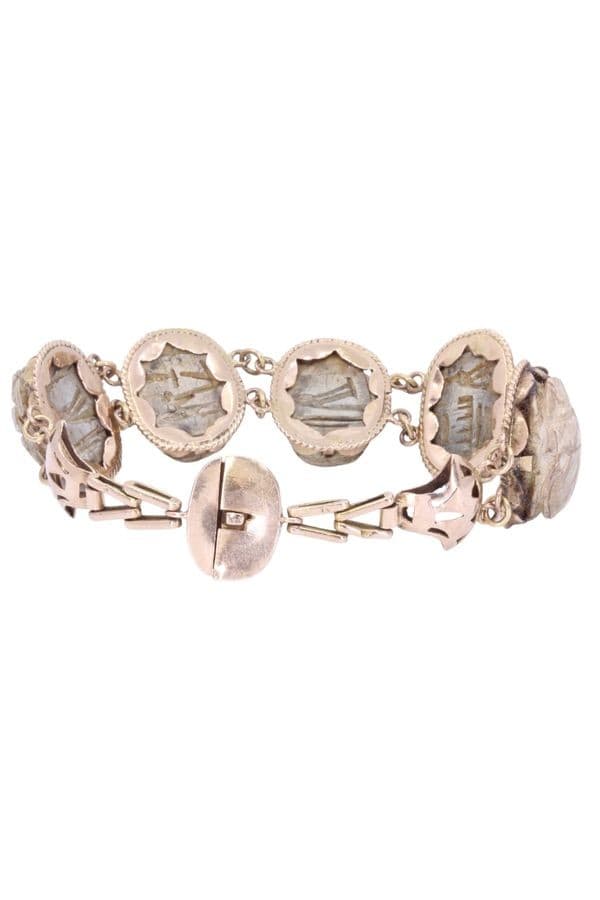 BRACELET SCARABÉES STYLE NÉO-ÉGYPTIEN — vue 4
