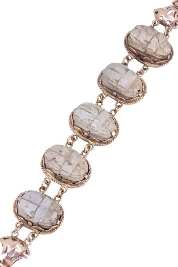 BRACELET SCARABÉES STYLE NÉO-ÉGYPTIEN — vue 3
