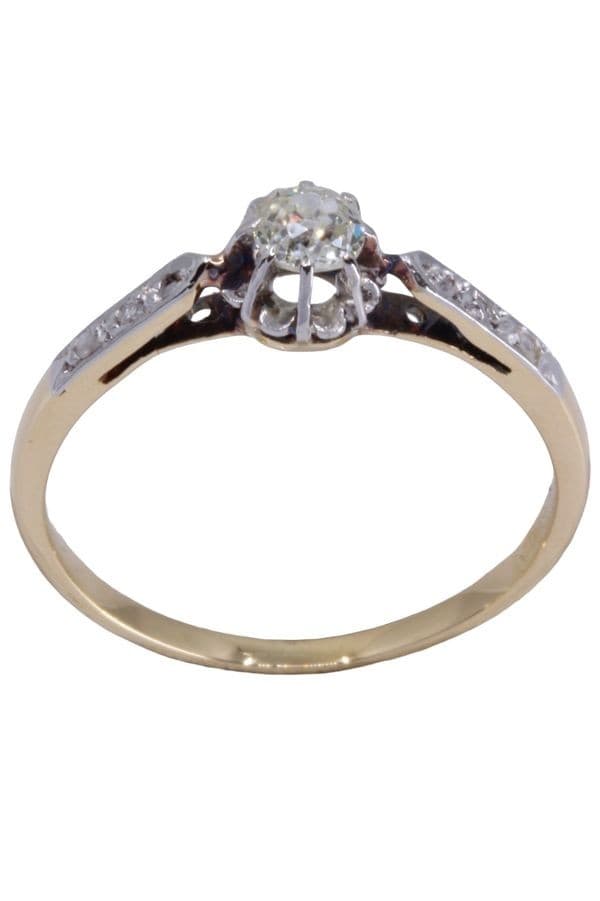 SOLITAIRE ANCIEN DIAMANTS 0.25 CARAT — vue 1