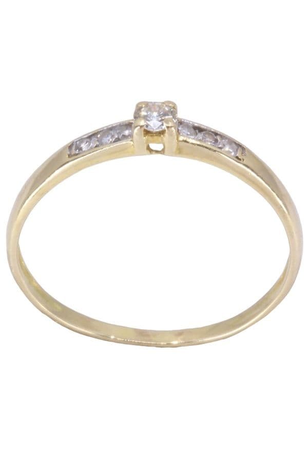 SOLITAIRE DIAMANTS 0.07 CARAT — vue 1