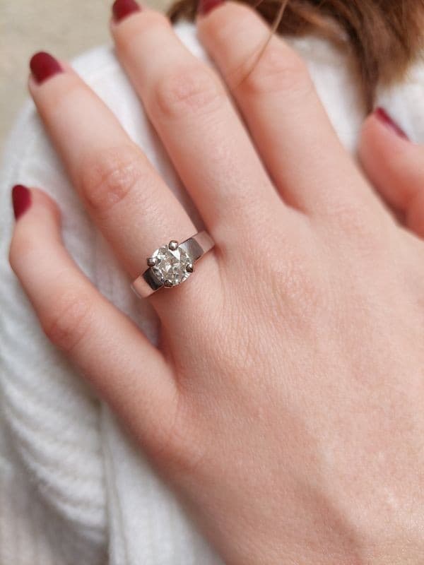 SOLITAIRE DIAMANT 1.30 CARAT — vue 2