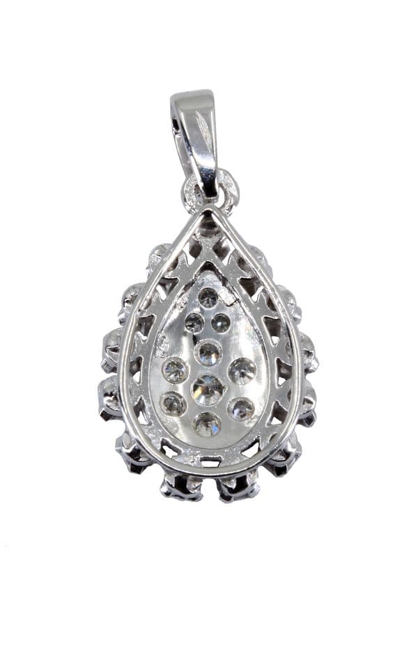 PENDENTIF GOUTTE DIAMANTS — vue 2