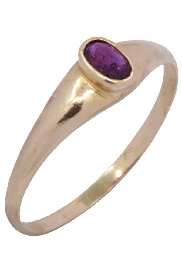 BAGUE JONC RUBIS — vue 3