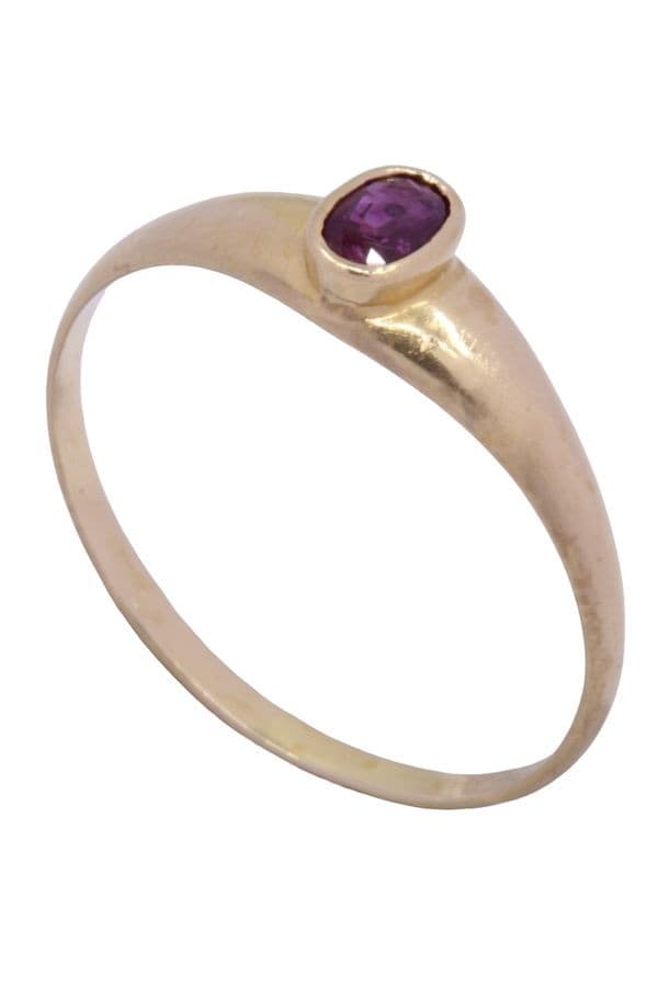 BAGUE JONC RUBIS — vue 4