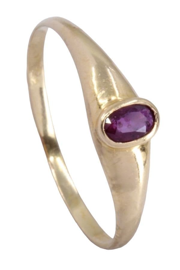 BAGUE JONC RUBIS — vue 5