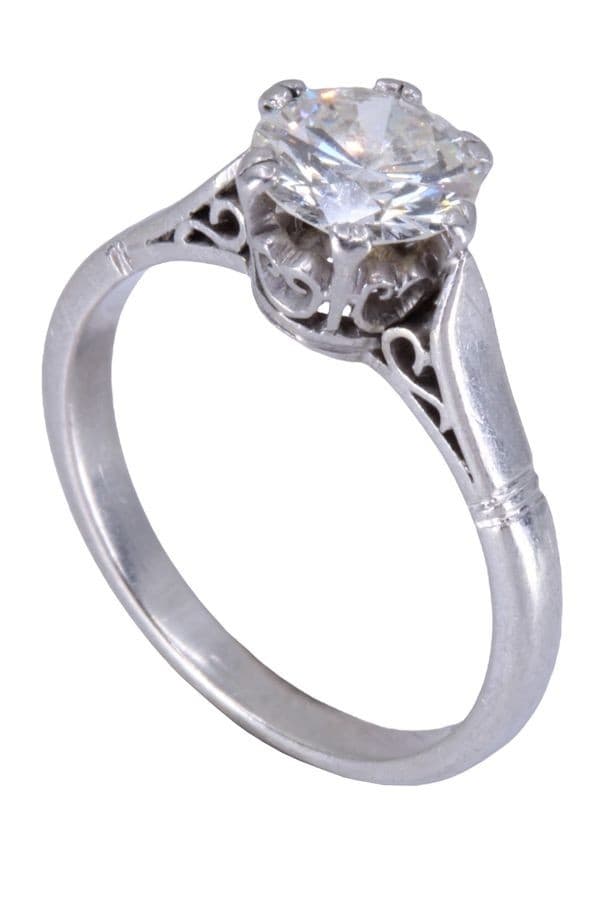 SOLITAIRE ANCIEN DIAMANT 1.20 CARAT — vue 4
