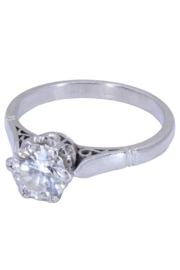 SOLITAIRE ANCIEN DIAMANT 1.20 CARAT — vue 6