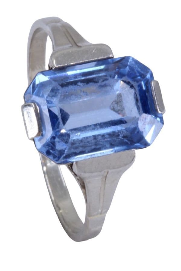 BAGUE TOPAZE ART DÉCO — vue 4