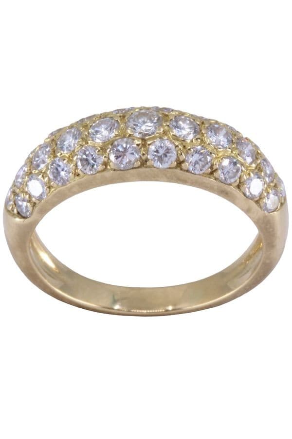 BAGUE PAVAGE DIAMANTS — vue 1
