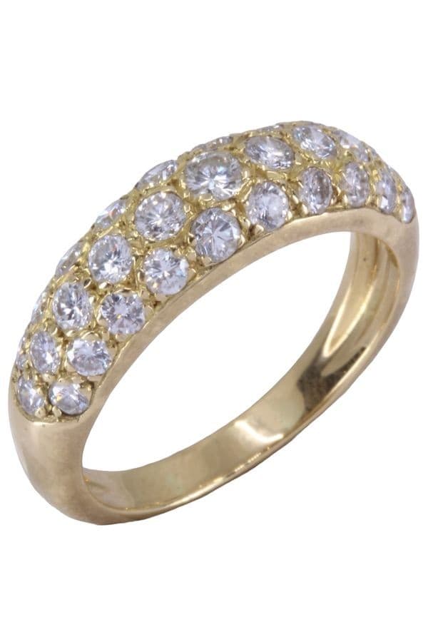 BAGUE PAVAGE DIAMANTS — vue 3