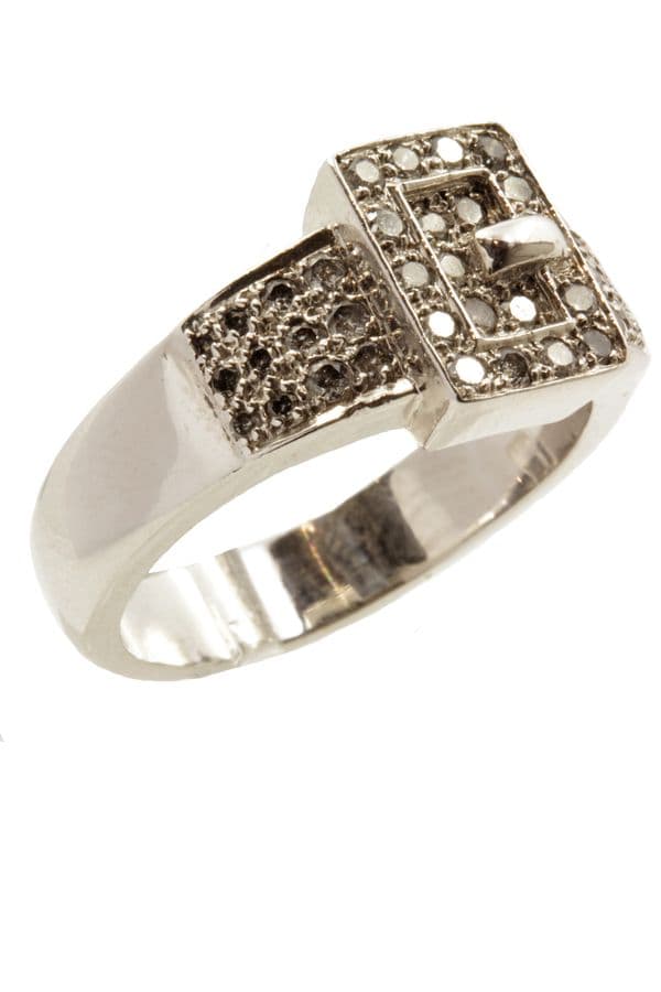BAGUE CEINTURE DIAMANTS — vue 3