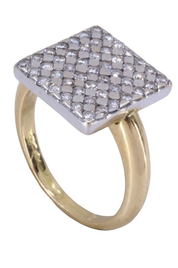 BAGUE PAVAGE DIAMANTS — vue 5