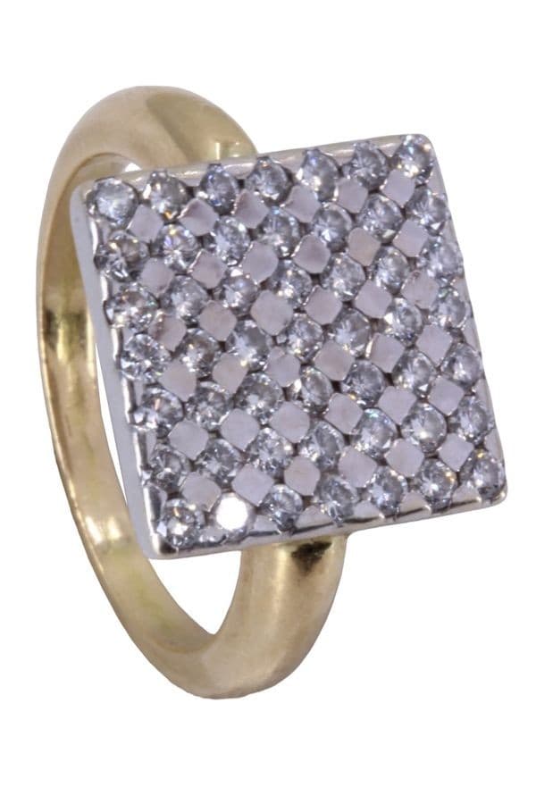BAGUE PAVAGE DIAMANTS — vue 4