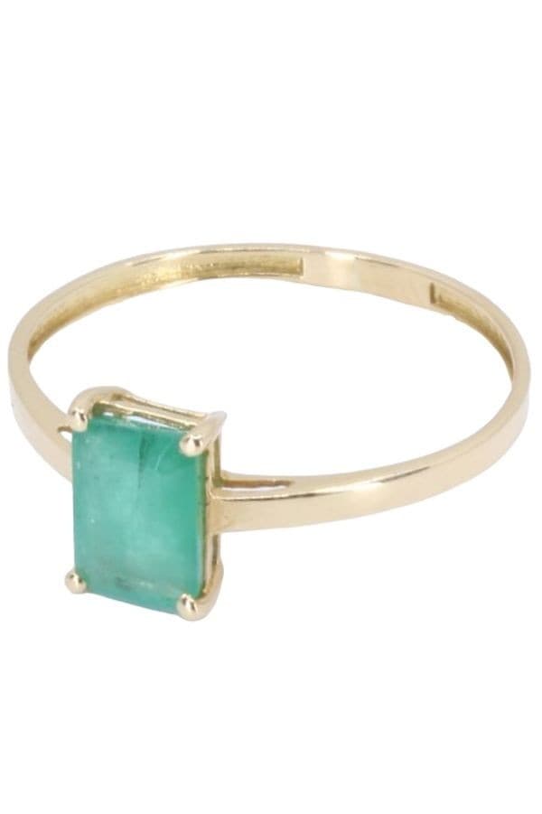 BAGUE MODERNE ÉMERAUDE — vue 6