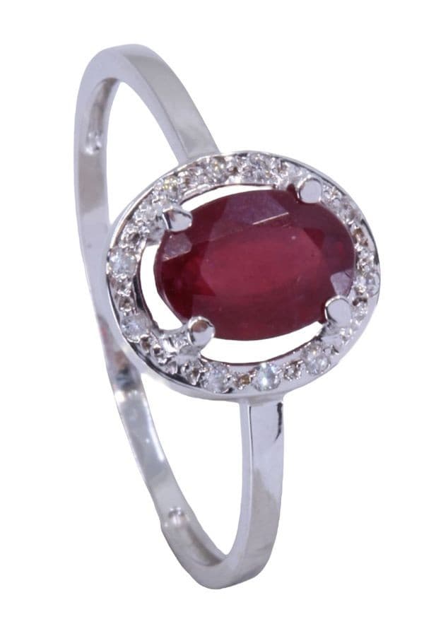 BAGUE RUBIS ET DIAMANTS — vue 4