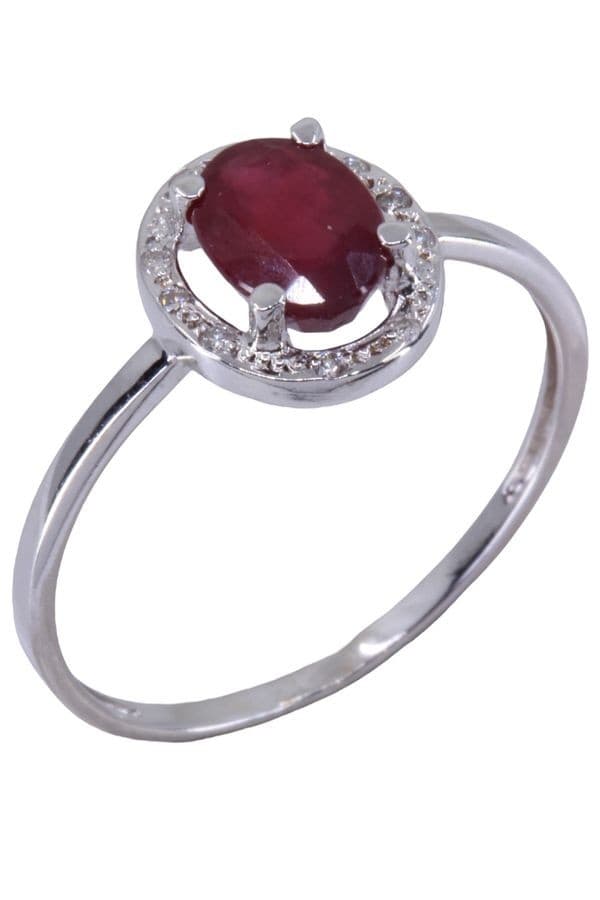 BAGUE RUBIS ET DIAMANTS — vue 3