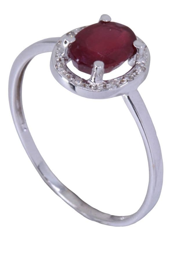 BAGUE RUBIS ET DIAMANTS — vue 5