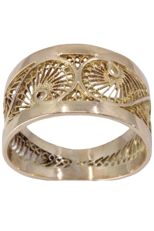 BAGUE MODERNE FILIGRANE — vue 1