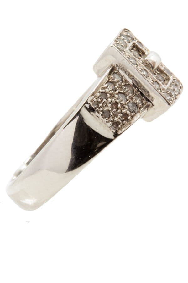 BAGUE CEINTURE DIAMANTS — vue 4
